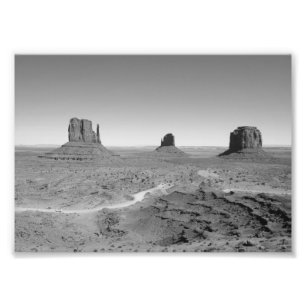 Foto Monument Valley 3 preto e branco