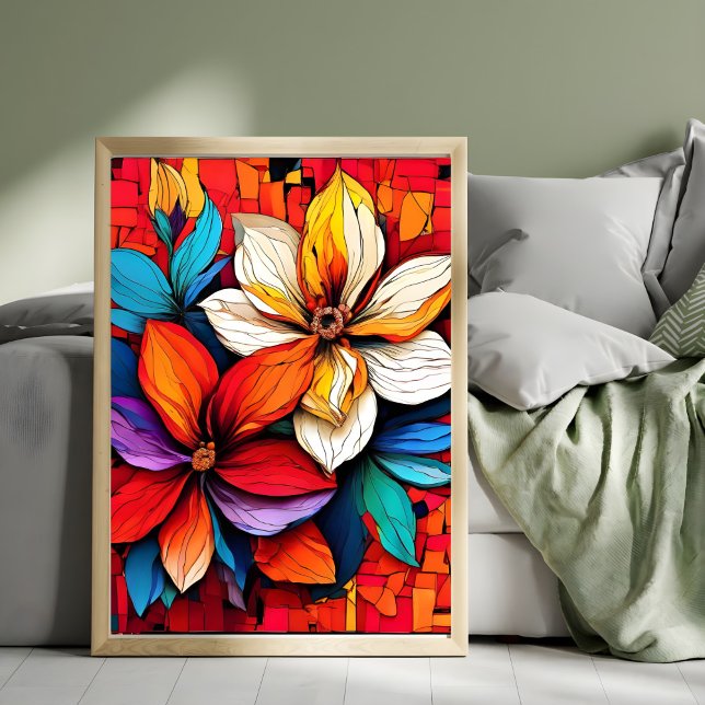 Foto Mosaico Floral Vibrante (Criador carregado)