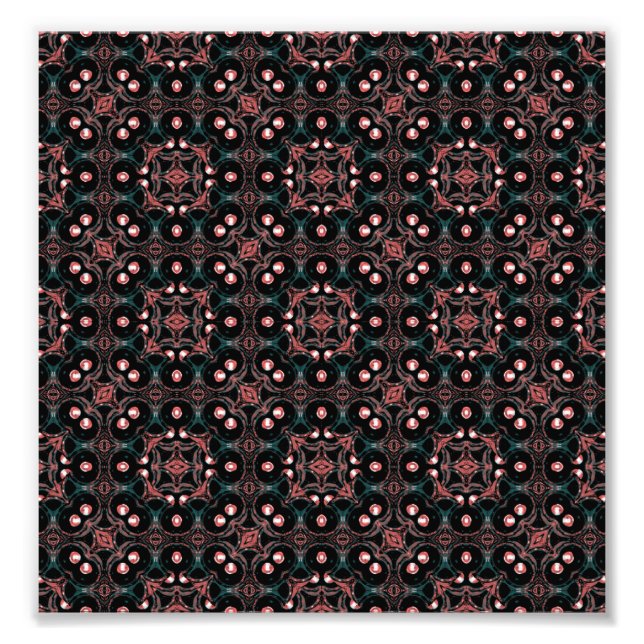 Foto Mosaico Impressão Gemoétrico Escuro (Frente)