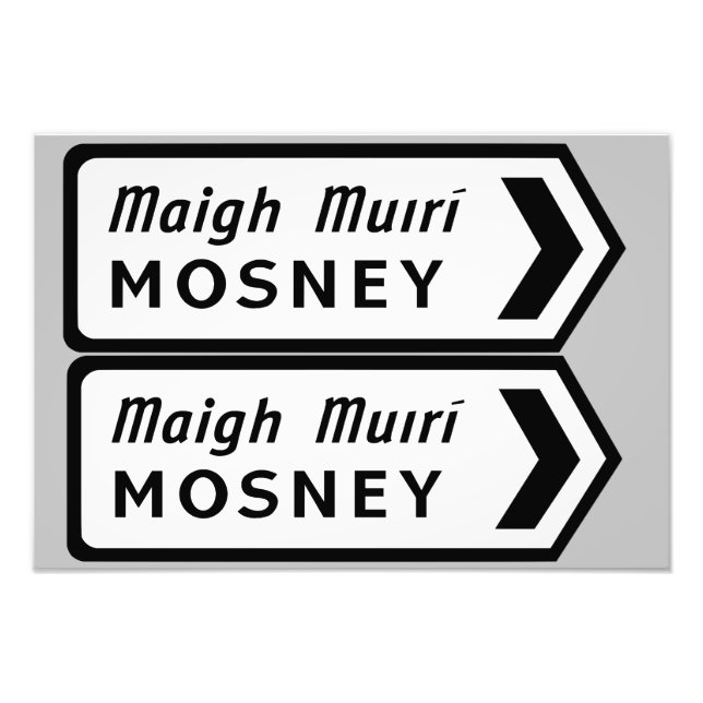 Foto Mosney Irish Roadsign (Frente)