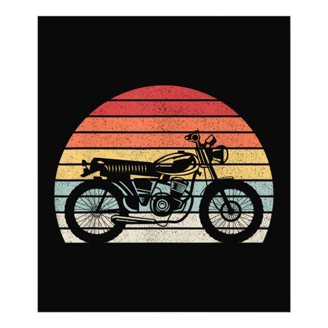 Foto Motocicleta Vintage Retro (Frente)