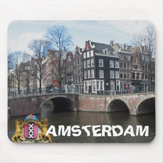 Foto Mousepad dos canais & das pontes de Amsterdão (Frente)