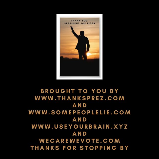 Foto Muito obrigado, Senhor Presidente Joe Biden (Criador carregado)