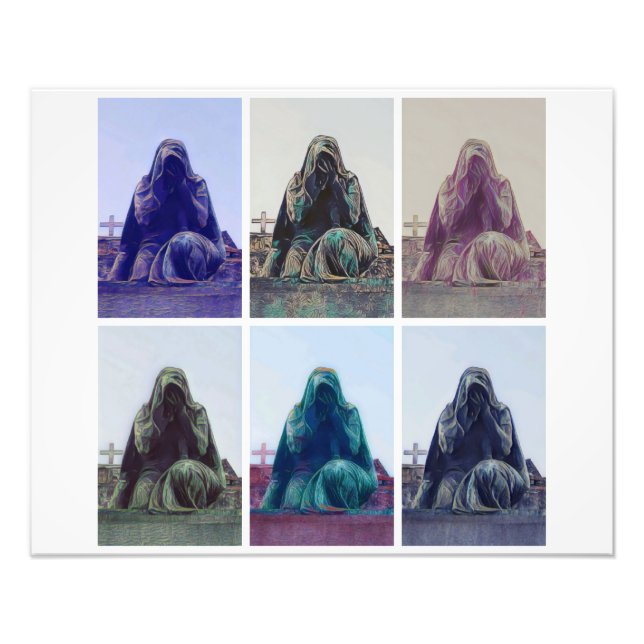 Foto mulher choradora - branca (Frente)