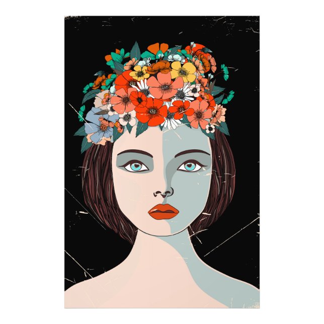 Foto Mulher Floral (Frente)