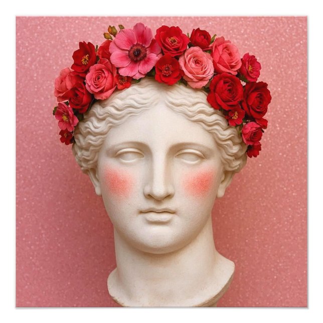 Foto Mulher floral antiga grega. (Frente)
