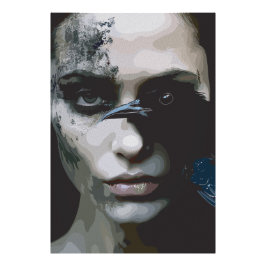 Foto Mulher Misteriosa com Corvo