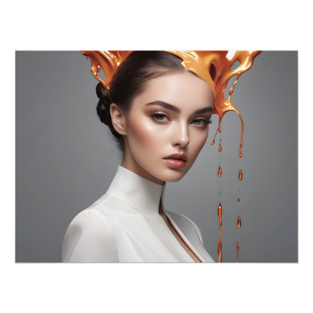 Foto Mulher moda, belas artes (Frente)