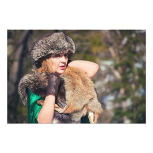 Foto Mulher retrora no inverno