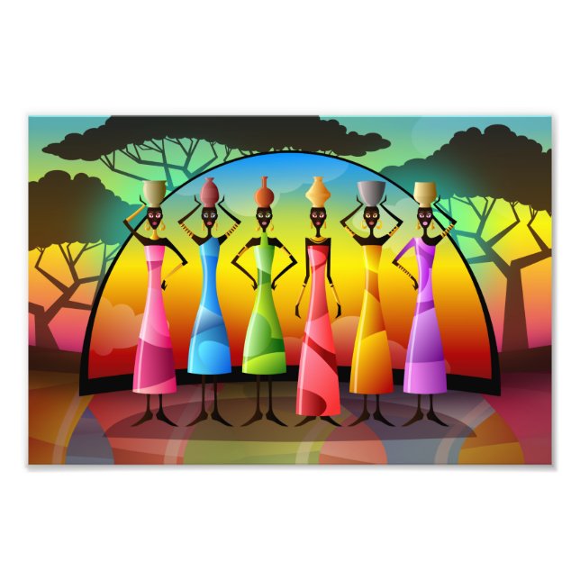 Foto Mulheres Africanas Com Navios (Frente)