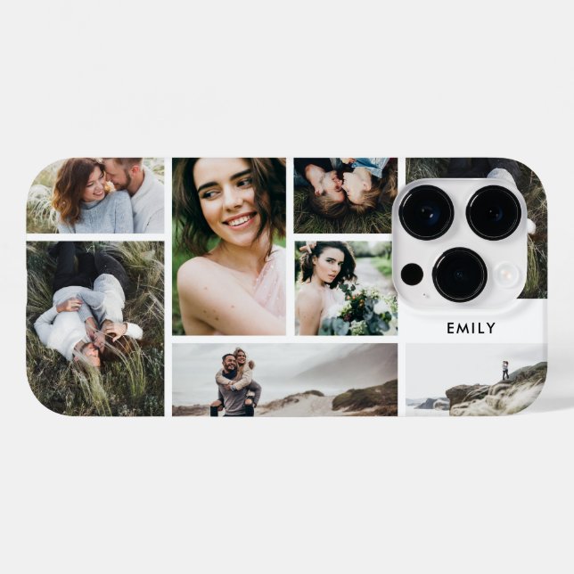 Foto multi-7 de família personalizada mínima moder (Verso (horizontal))