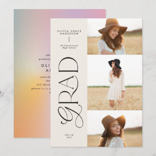 Foto multigráfica colorida, rosa, aura moderna