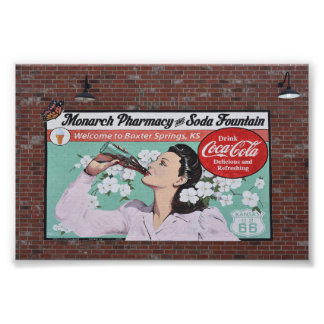 Foto Mural Celebrates Route 66, Baxter Springs, Kansas