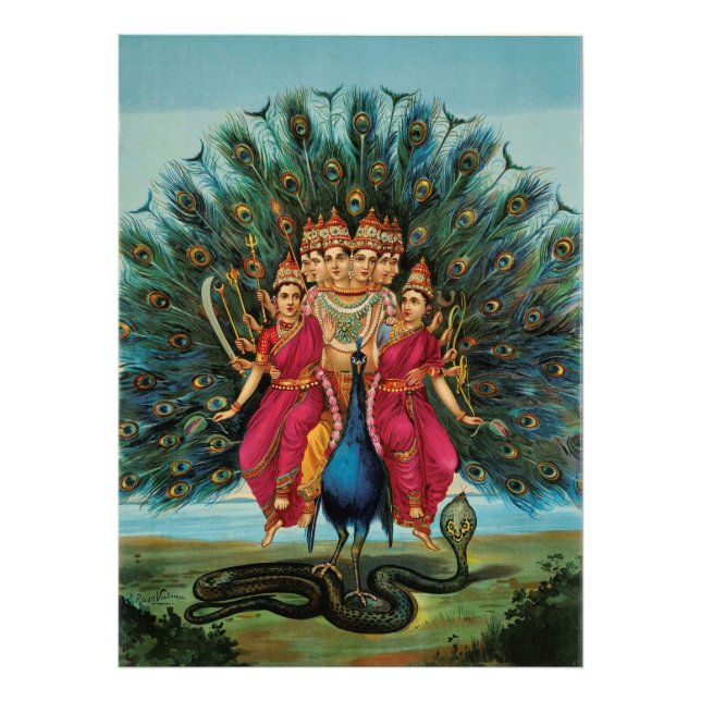Foto Murugan Kartikeyan Skanda Subrahmanyan Hindu Deity (Frente)