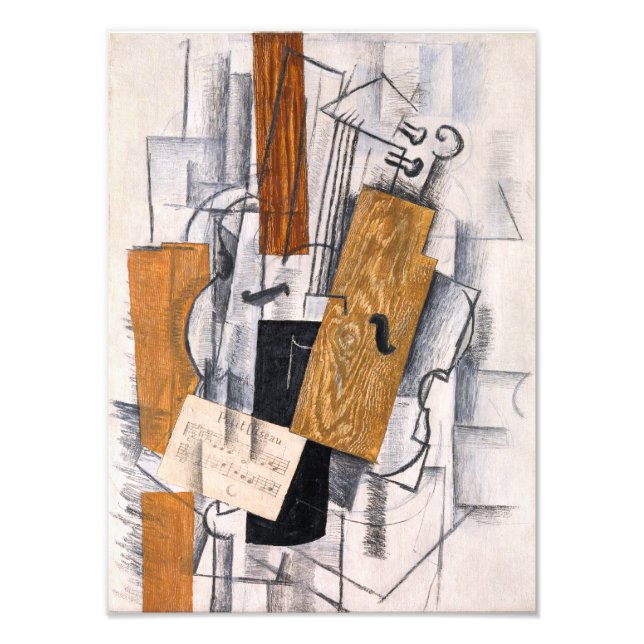 Foto Música para Violino e Folha | Georges Braque | (Frente)