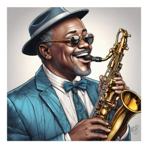 Foto músicos do jazz