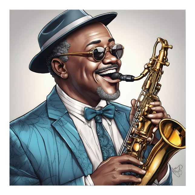 Foto músicos do jazz (Frente)