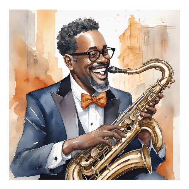 Foto músicos do jazz (Frente)