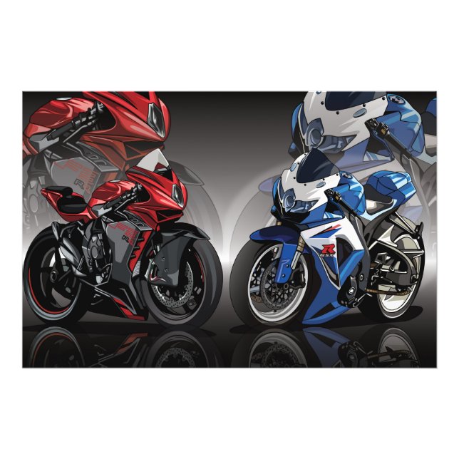 Foto MV Agusta F3 x Suzuki GSX-R (Frente)