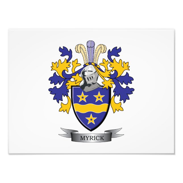 Foto Myrick Family Crest Casaco de Braços (Frente)