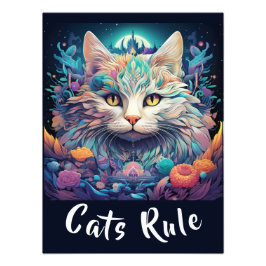 Foto Mystical Native Pop Art Cat Adiciona Seu Texto