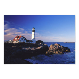 Foto NA, EUA, Maine. Farol de Portland Head.