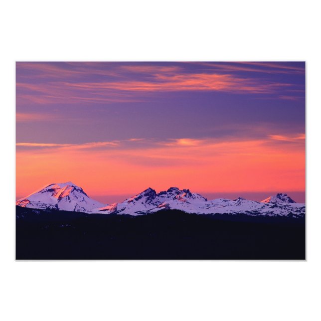 Foto NA, EUA, Oregon, As Montanhas Three Sisters (Frente)