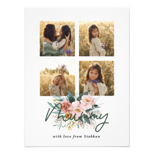 Foto na moda floral Mummy multifoto-elegante