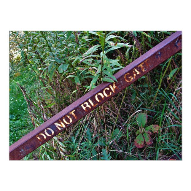 FOTO "NÃO BLOQUEAR PORTA" (Frente)