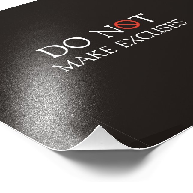 Foto Não Faça desculpas (Borda)