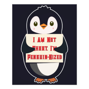 Foto Não Sou Baixo, Sou do Tamanho de um Pinguim