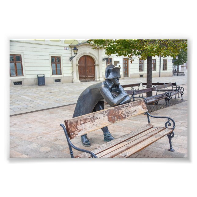 Foto Napoleão Soldier Statu em Bratislava, Eslováquia (Frente)