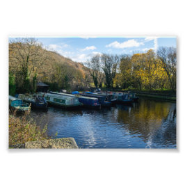 Foto Narrowboats Moored at Salterhebble Basin