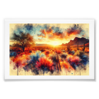 Foto Nascer do sol no deserto de Sonora,