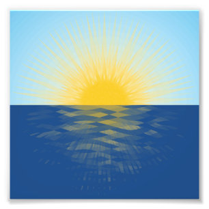 Foto Nascer do sol sobre os começos novos do oceano