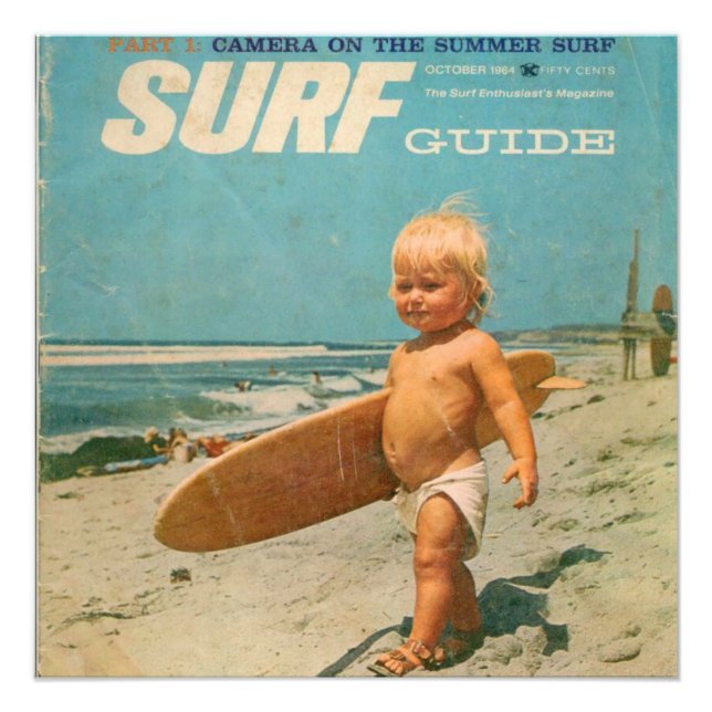 Foto Nascer Para Surf | Surfe em Cute Vintage (Frente)