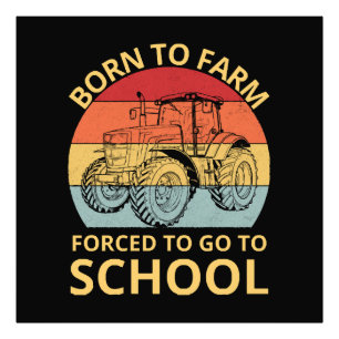 Foto nascido para a agricultura forçado a ir à escola