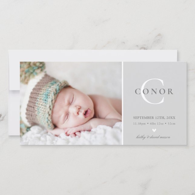 FOTO NASCIMENTO ANÚNCIO DE NOVA cinza (Frente)