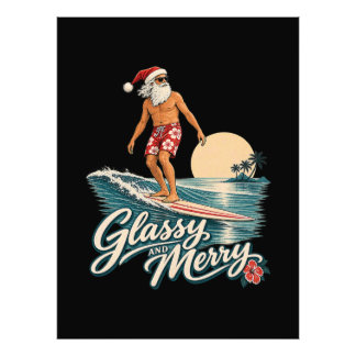 Foto Natal de Papai Noel Surf Alegre e Vidrado