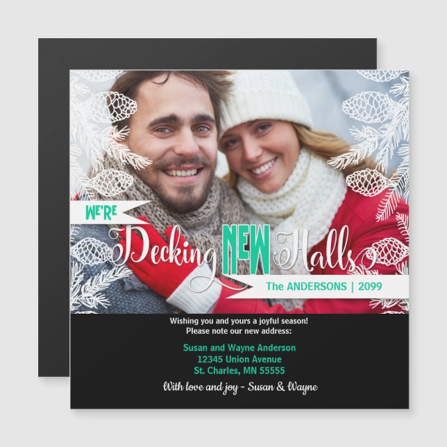 Foto Natal Decking NEW Halls Novo Endereço (Frente/Verso)