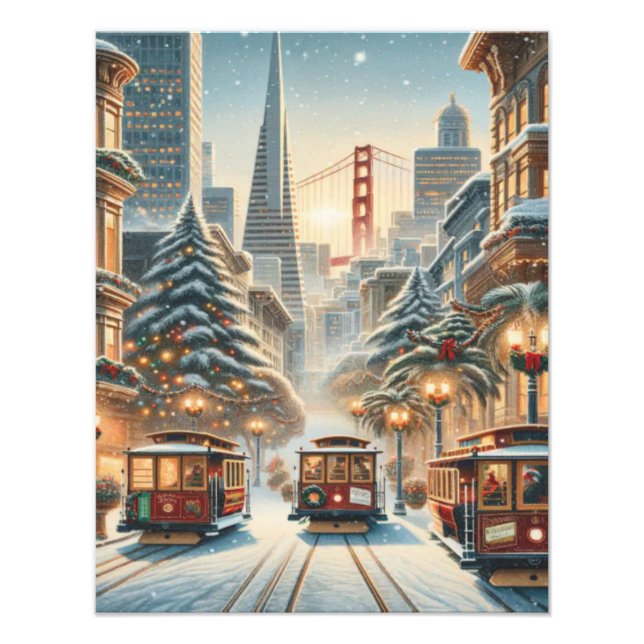 Foto Natal em São Francisco – Golden Gate (Frente)
