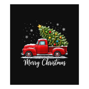 Foto Natal Feliz Natal Caminhão Vermelho Árvore Homens