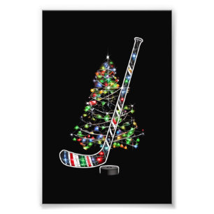 Foto Natal Hockey Sports Ball Santa Hat Xmas