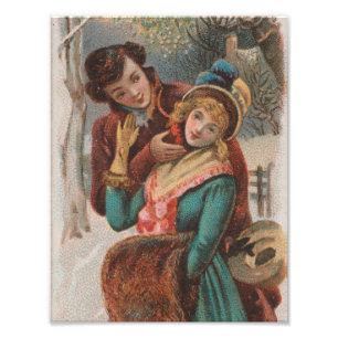 Foto Natal, Inglaterra - Anúncio da Era Vitoriana Antig