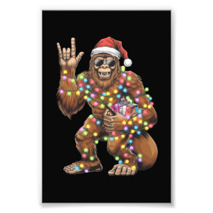 Foto Natal Luzes Bigfoot Rock Divertido