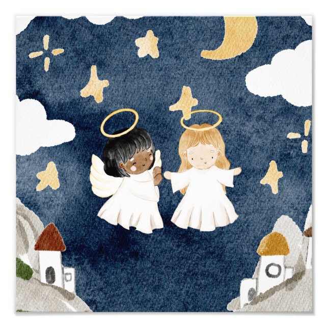 Foto Natividade natalícia de aquarela (Frente)