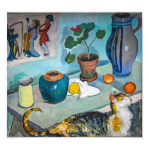 Foto Natureza Morta com Gato Auguste Macke
