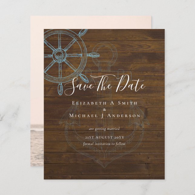 FOTO Náutica ORÇAMENTAL: Datas de salvamento Mar d (Frente/Verso)