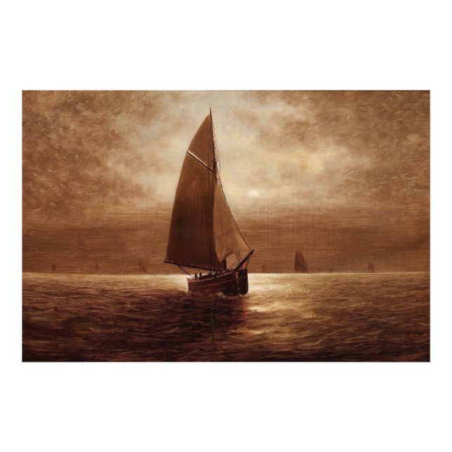 Foto Navegação à noite (cerca de 1900) Elbridge Wesley  (Frente)