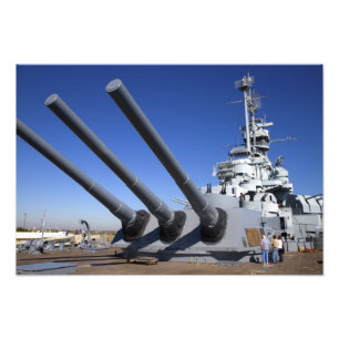 Foto Navio de guerra de USS Alabama no memorial da